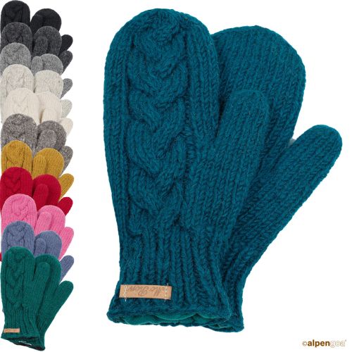 Gestrickte Fäustlinge Modell Clara Übersicht